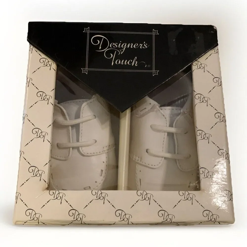 Designers Touch Baby Shoes Size 2 - Made In The USA - Crib Shoes 4174DTB